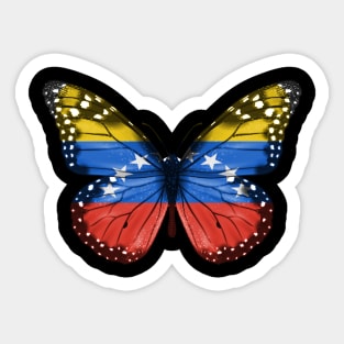 Venezuelan Flag  Butterfly - Gift for Venezuelan From Venezuela Sticker